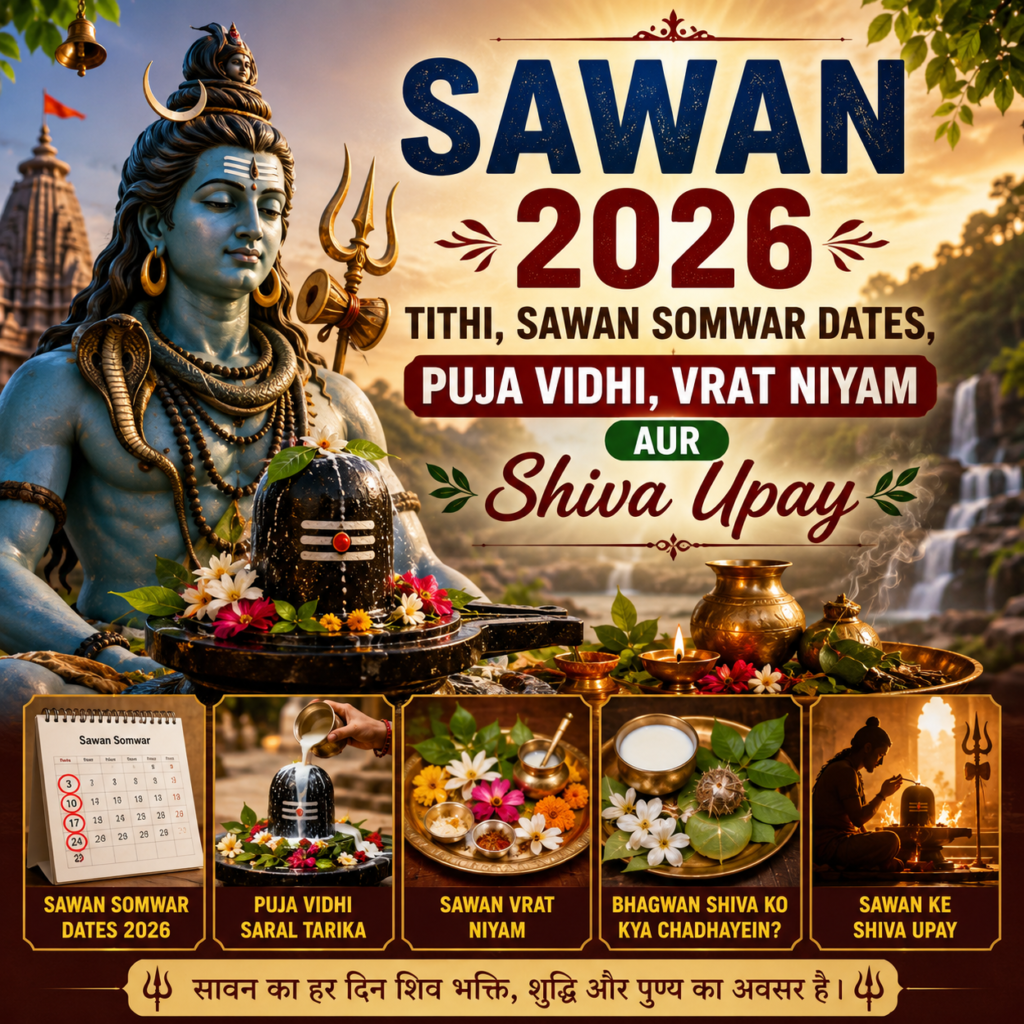 Sawan 2026 Shiva Puja and Sawan Somwar